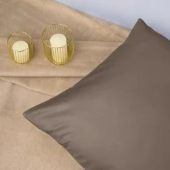 Poszewka satynowa sepia 50x60 cm