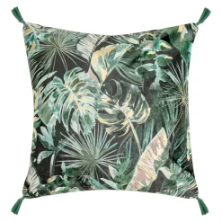 Poszewka w liście z chwostami MONSTERA 45x45 cm