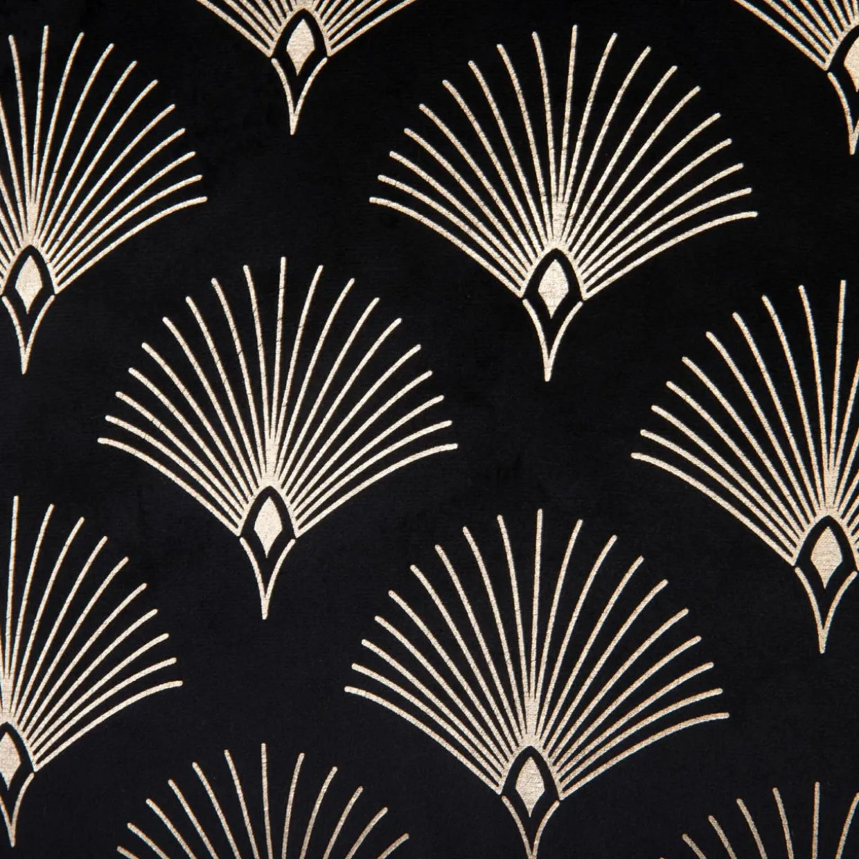 Poszewka welurowa czarna SIENNA 45x45 cm