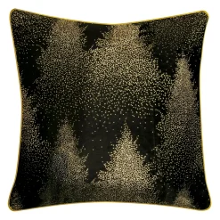 Poszewka welurowa czarna ALASKA 45x45 cm