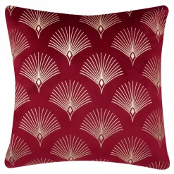 Poszewka welurowa czerwona SIENNA 45x45 cm