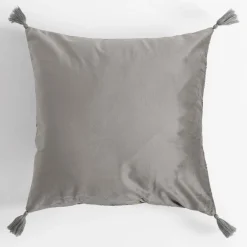 Poszewka welurowa szara CASSIA 45x45 cm