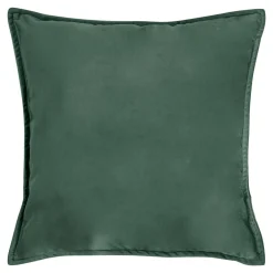 Poszewka welurowa z motywem roślinnym zielona HERBS 45x45 cm