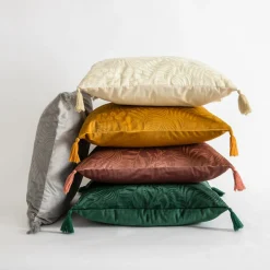 Poszewka welwetowa kremowa ADRIA 45x45 cm