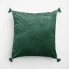 Poszewka welwetowa zielona ADRIA 45x45 cm