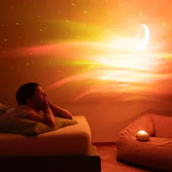 Projektor LED RGBW MARY'S UFO GALAKTYKA z pilotem