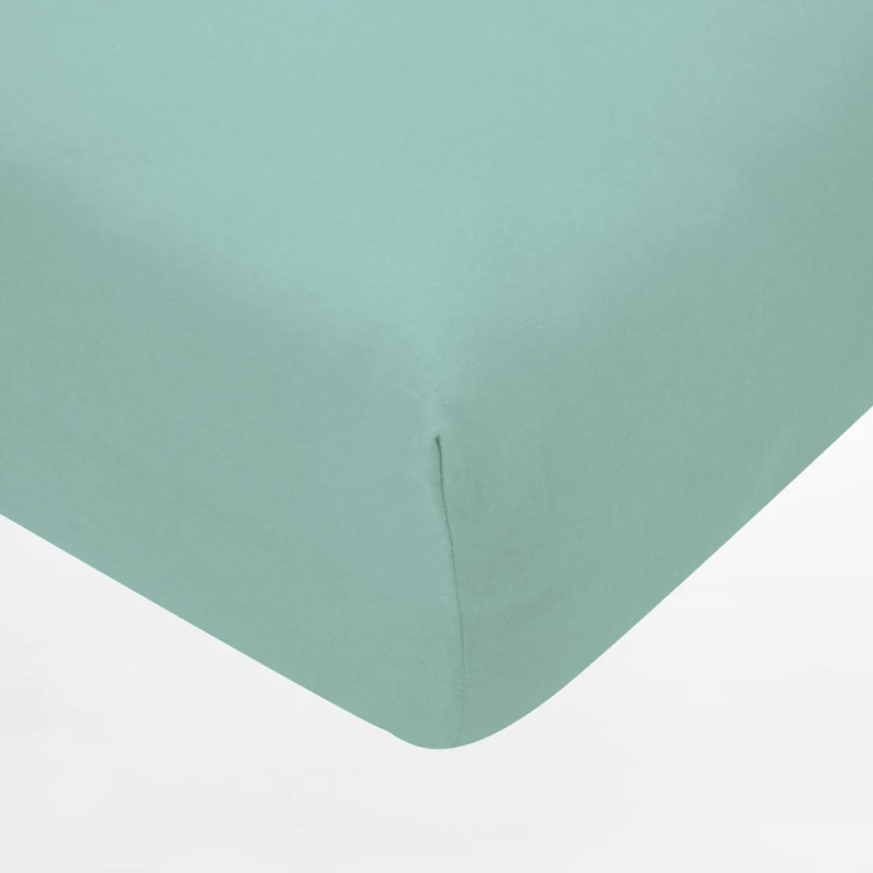 Prześcieradło turkusowe JERSEY z gumką 160x200 cm