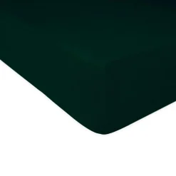 Prześcieradło z gumką butelkowa zieleń FROTTE 140x200 cm