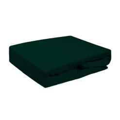 Prześcieradło z gumką butelkowa zieleń FROTTE 140x200 cm