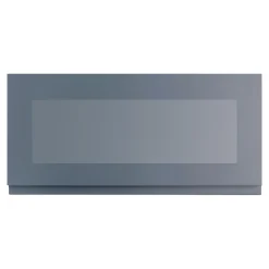 Przeszklony front drzwi PIANO PLUS 80x38,1 szary stalowy mat