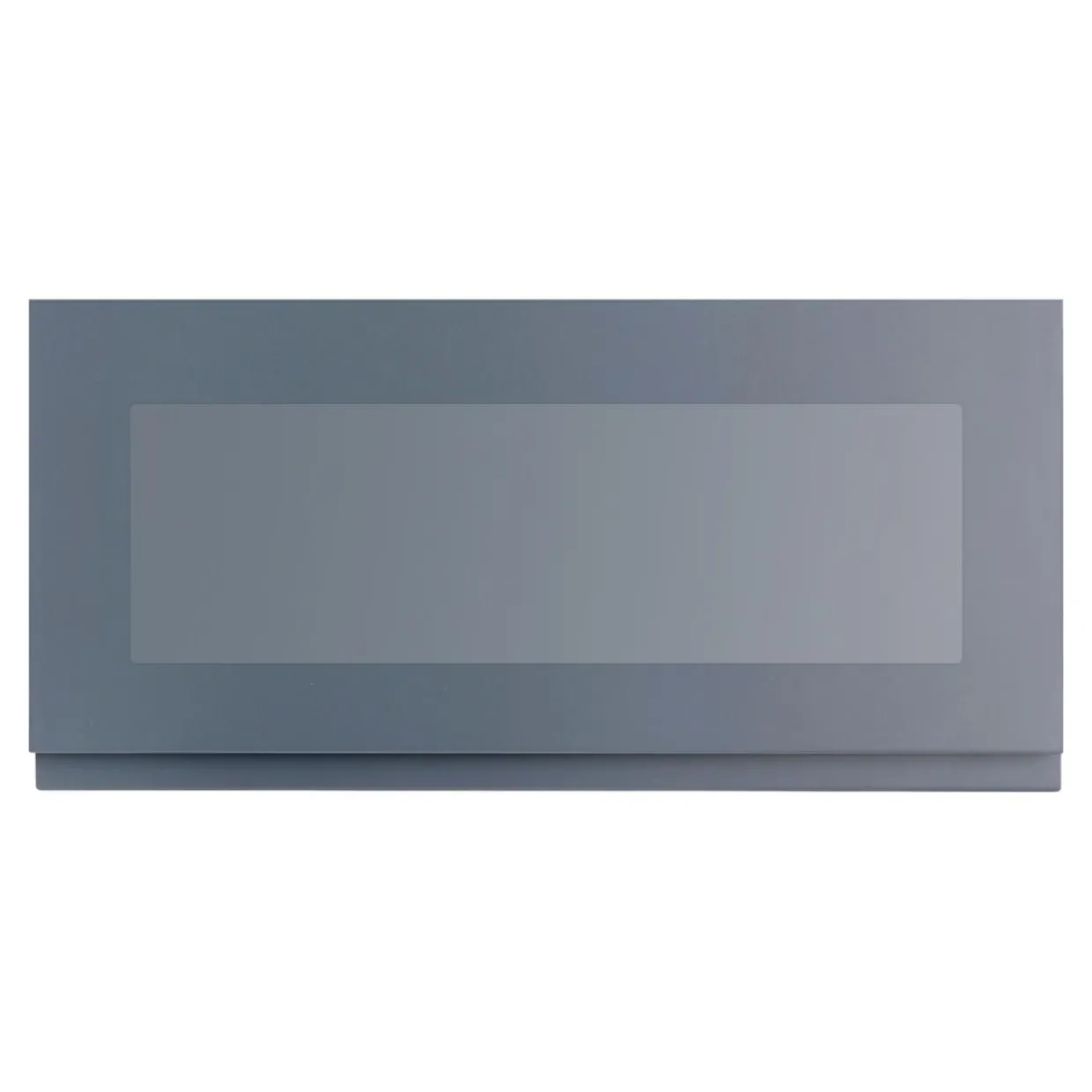 Przeszklony front drzwi PIANO PLUS 80x38,1 szary stalowy mat