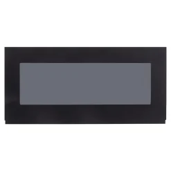 Przeszklony front drzwi PIANO PLUS 80x38,1 czarny mat