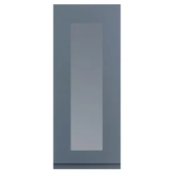 Przeszklony front drzwi PIANO PLUS 40x98 szary stalowy mat