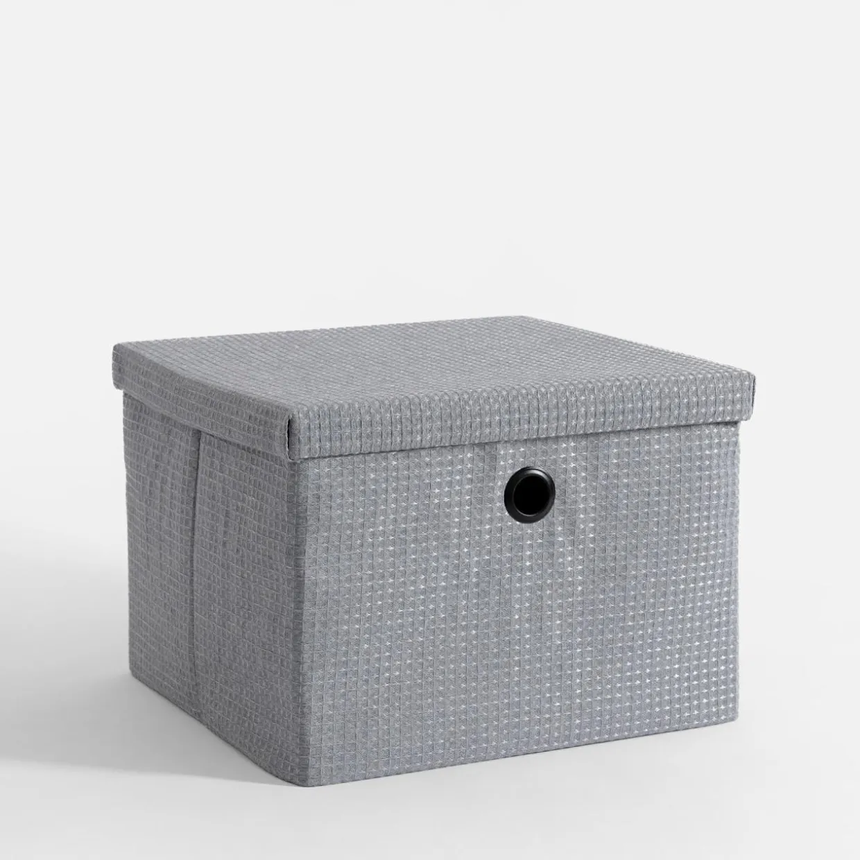 Pudełko do przechowywania szare 28x28x20 cm