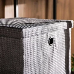 Pudełko do przechowywania szare 28x28x20 cm