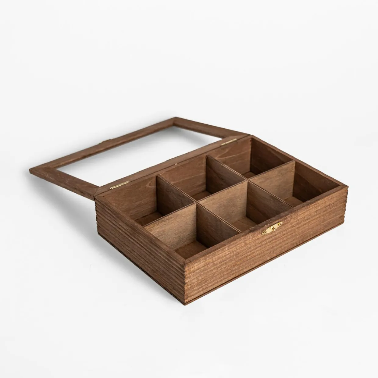 Pudełko drewniane na herbatę 6-przegródek