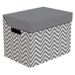 Pudełko ozdobne tekturowe z pokrywką ONE ZYGZAK