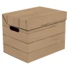 Pudełko ozdobne tekturowe z pokrywką DESKA BRĄZ