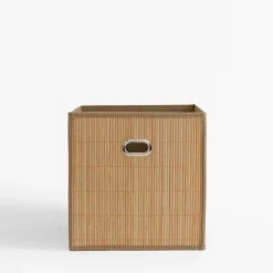 Pudło do przechowywania składane brązowe 28x28x28 cm