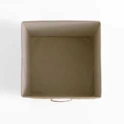 Pudło do przechowywania składane beżowe 28x28x28 cm