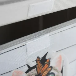 Pudło do przechowywania szare 37x27x26 cm