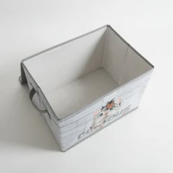 Pudło do przechowywania szare 37x27x26 cm