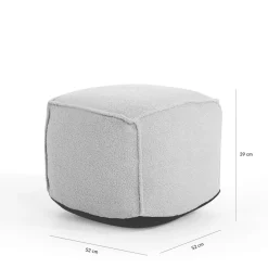 Puf beżowy boucle TASSTI