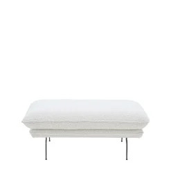 Puf biały MANDELLO PLUS