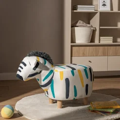 Puf kolorowy zebra TREMY