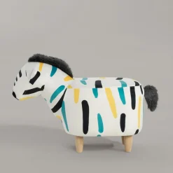 Puf kolorowy zebra TREMY