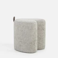 Puf mały serce jasnoszary ILLON