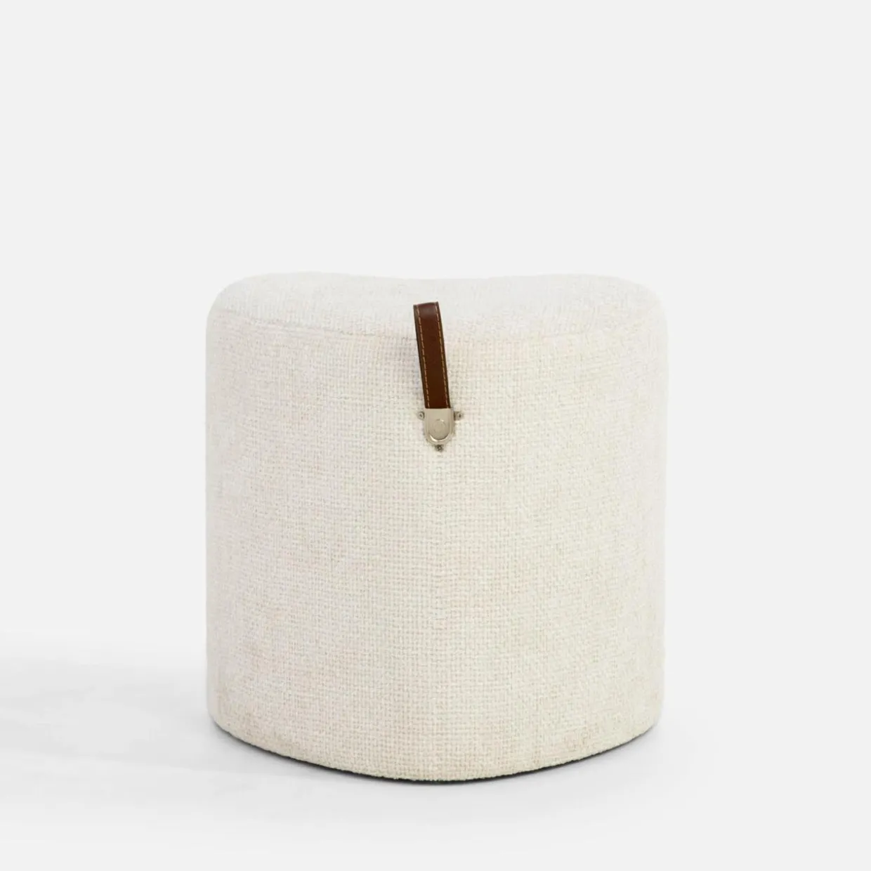 Puf mały serce kremowy ILLON