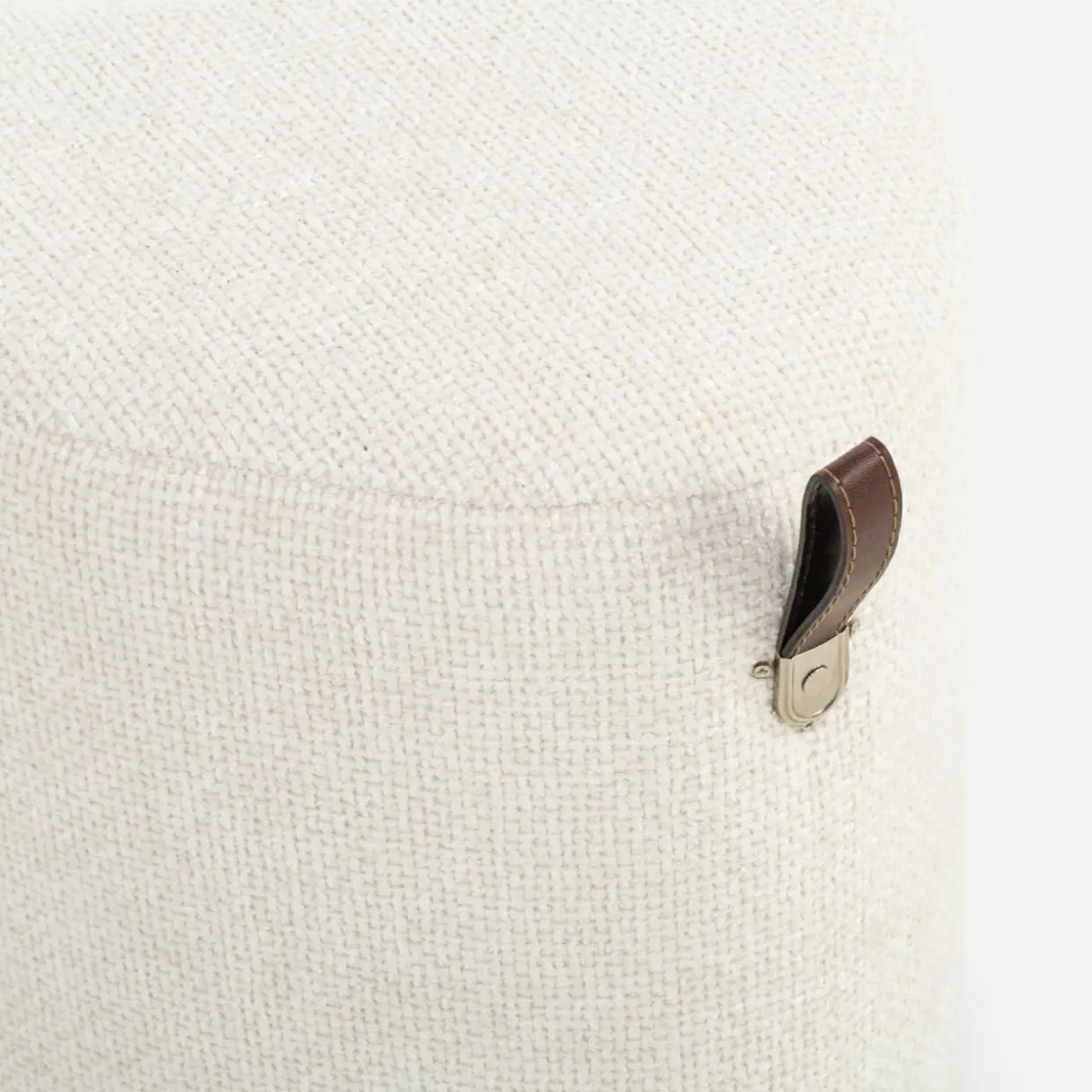 Puf mały serce kremowy ILLON