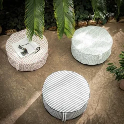 Puf nadmuchiwany 55x25 cm, różne wzory, MIX