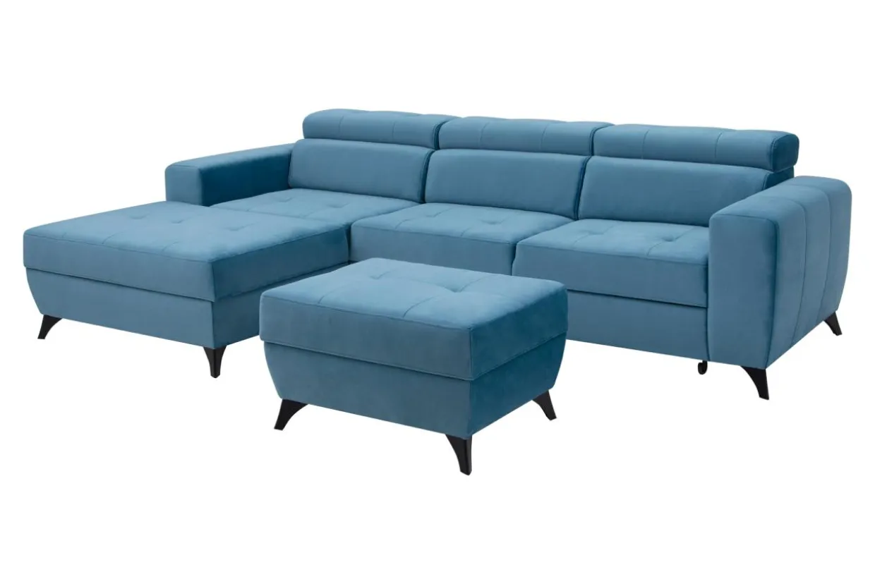 Puf niebieski BERINI