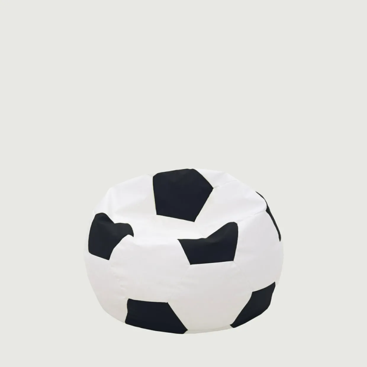 Puf piłka biało-czarny SPORT L