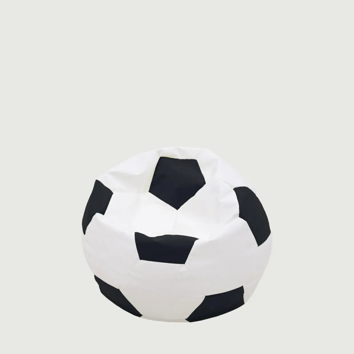 Puf piłka biało-czarny SPORT L