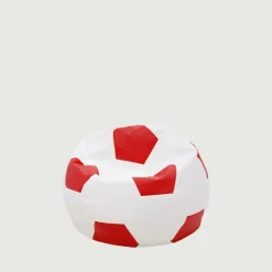 Puf piłka biało-czerwony SPORT L