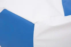 Puf piłka biało-niebieski SPORT L