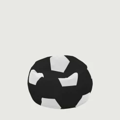 Puf piłka czarno-biały SPORT M