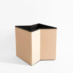 Puf składany beżowy 38x37.5 cm