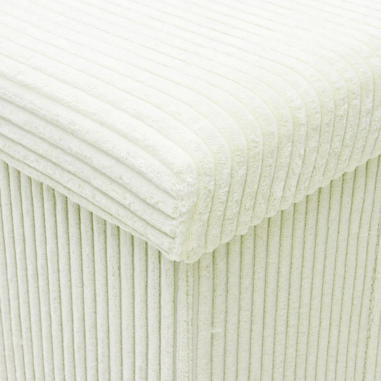 Puf składany biały 38 cm