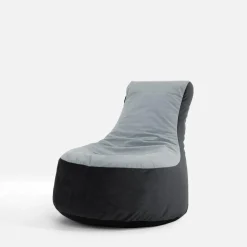 Puf worek z oparciem szary MEG