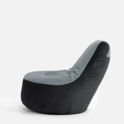 Puf worek z oparciem szary MEG