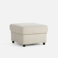 Puf wypoczynkowy jasnoszary MONO II