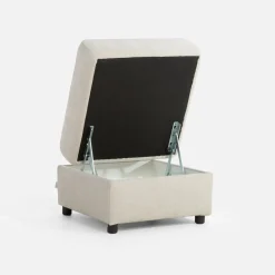 Puf wypoczynkowy jasnoszary MONO II