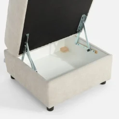 Puf wypoczynkowy jasnoszary MONO II