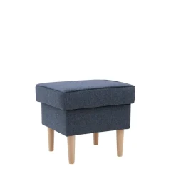 Puf z pojemnikiem szaroniebieski VENUS