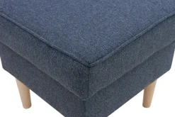 Puf z pojemnikiem szaroniebieski VENUS