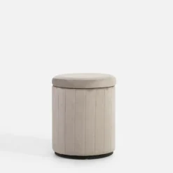 Puf ze schowkiem szary LERRDIO